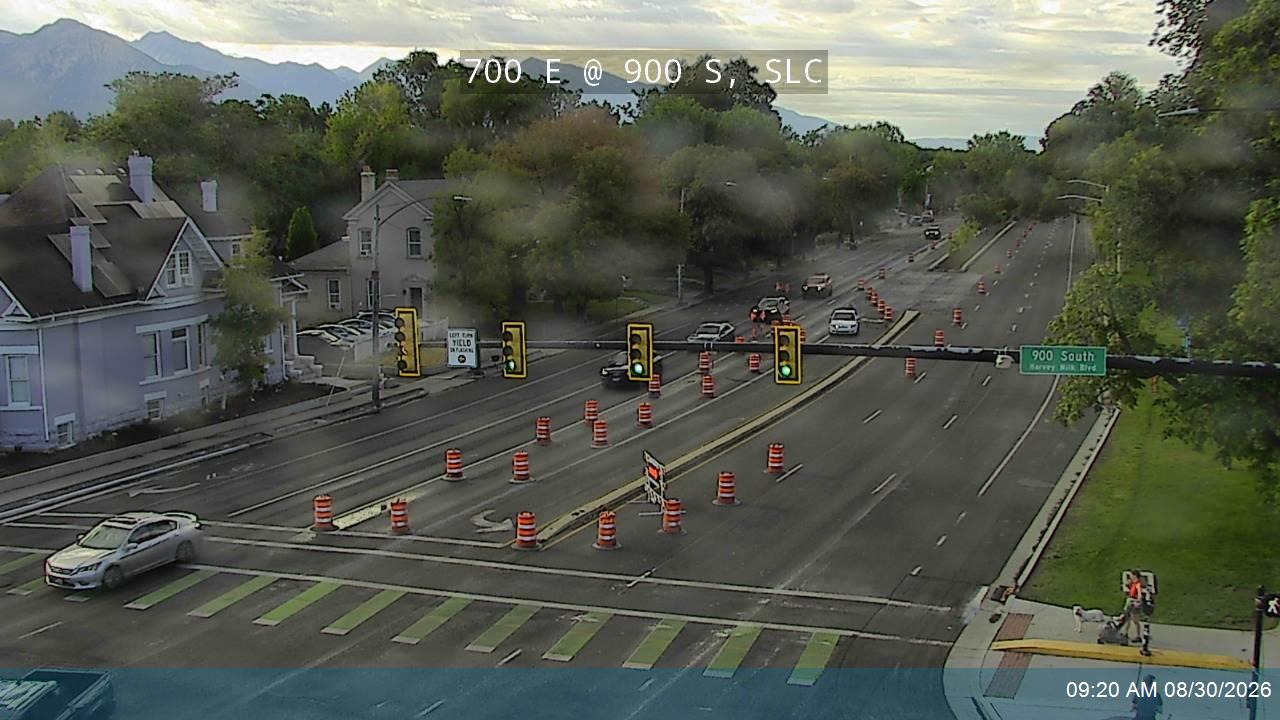 Current 700 East and 900 South traffic camera image